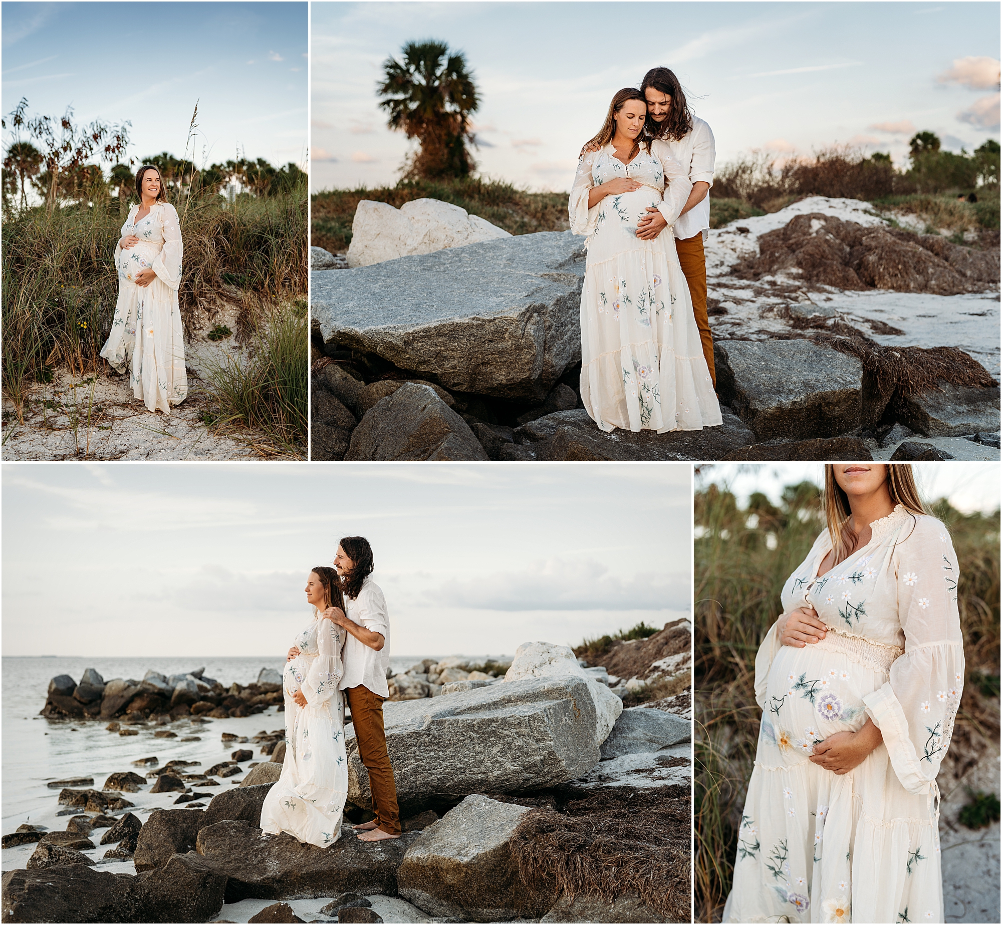 Tarpon Springs Beach Maternity Photographer